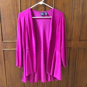 Beautiful pink Chicos travelers jacket size 2.